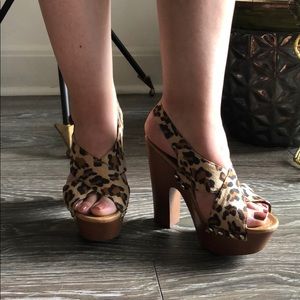 Leopard print shoes